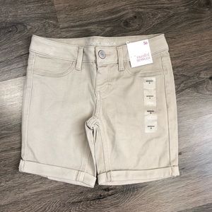 Girls khaki bermuda shorts